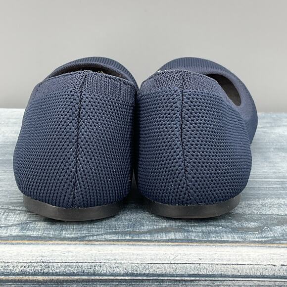 NEW Amazon Essentials Women’s Knit Ballet Flats Navy Size 5 - Picture 4 of 10